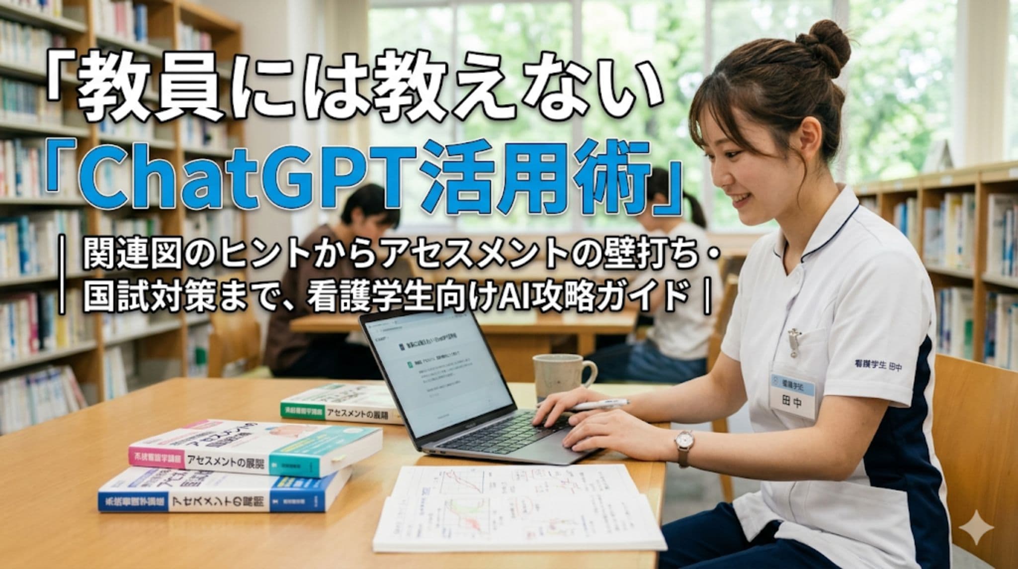 教員には教えない「ChatGPT活用術」|関連図のヒントからアセスメントの壁打ち・国試対策まで、看護学生向けAI攻略ガイド