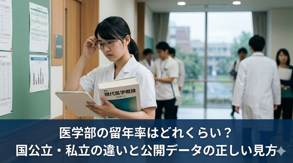医学部の留年率はどれくらい?国公立・私立の違いと公開データの正しい見方