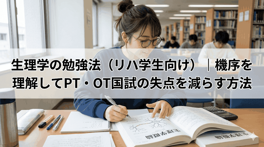 生理学の勉強法(リハ学生向け)|機序を理解してPT・OT国試の失点を減らす方法