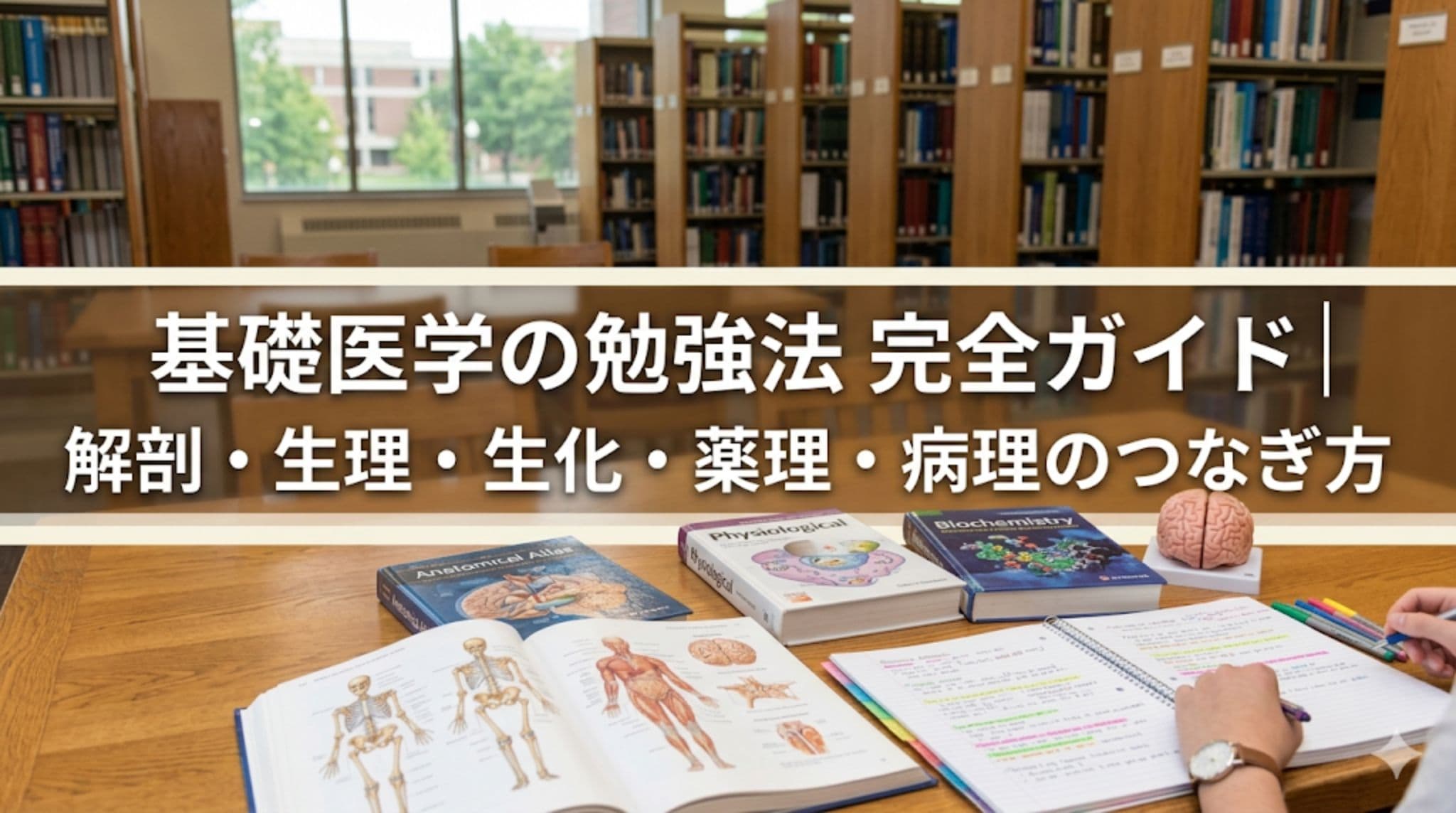 基礎医学の勉強法 完全ガイド|解剖・生理・生化・薬理・病理のつなぎ方