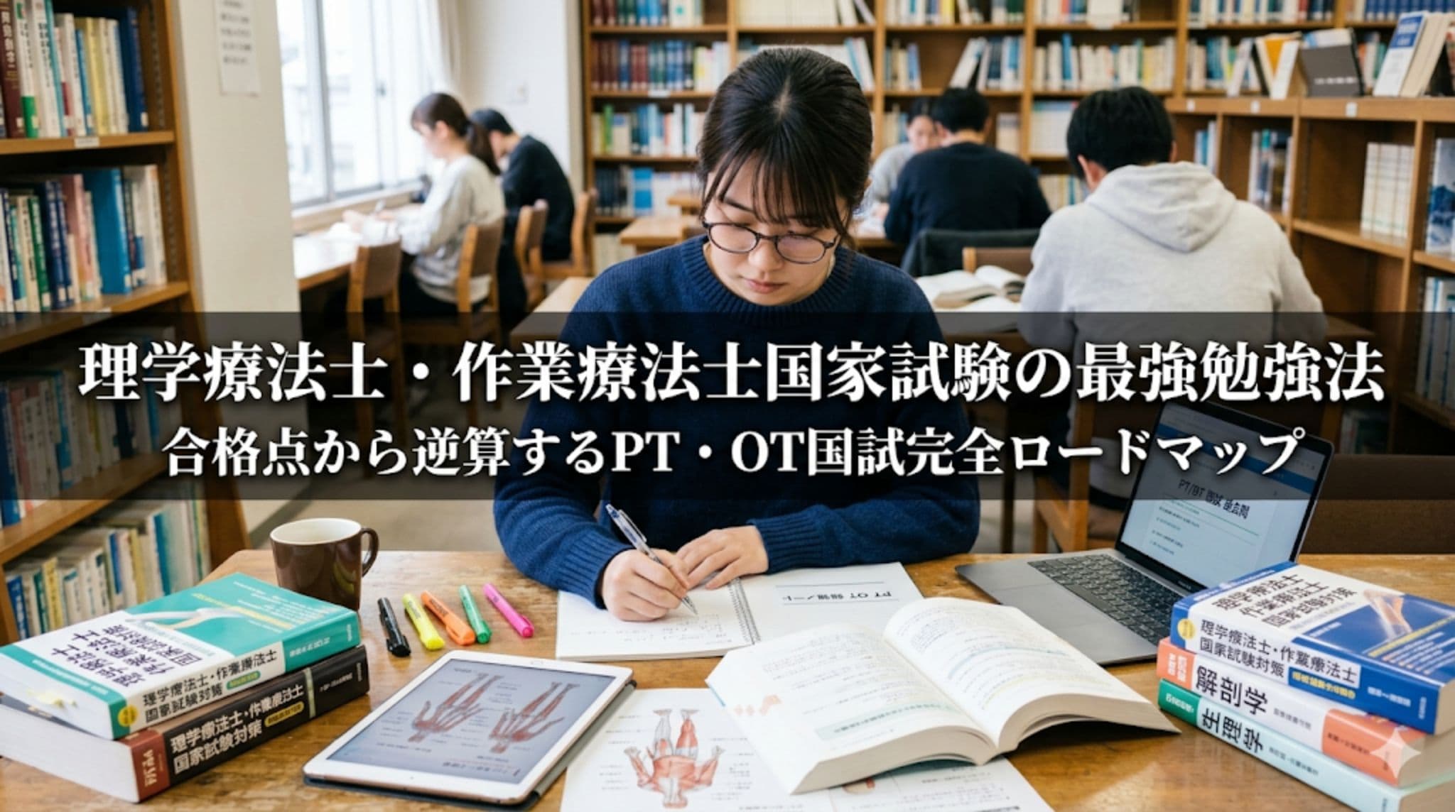 理学療法士・作業療法士国家試験の最強勉強法|合格点から逆算するPT・OT国試完全ロードマップ
