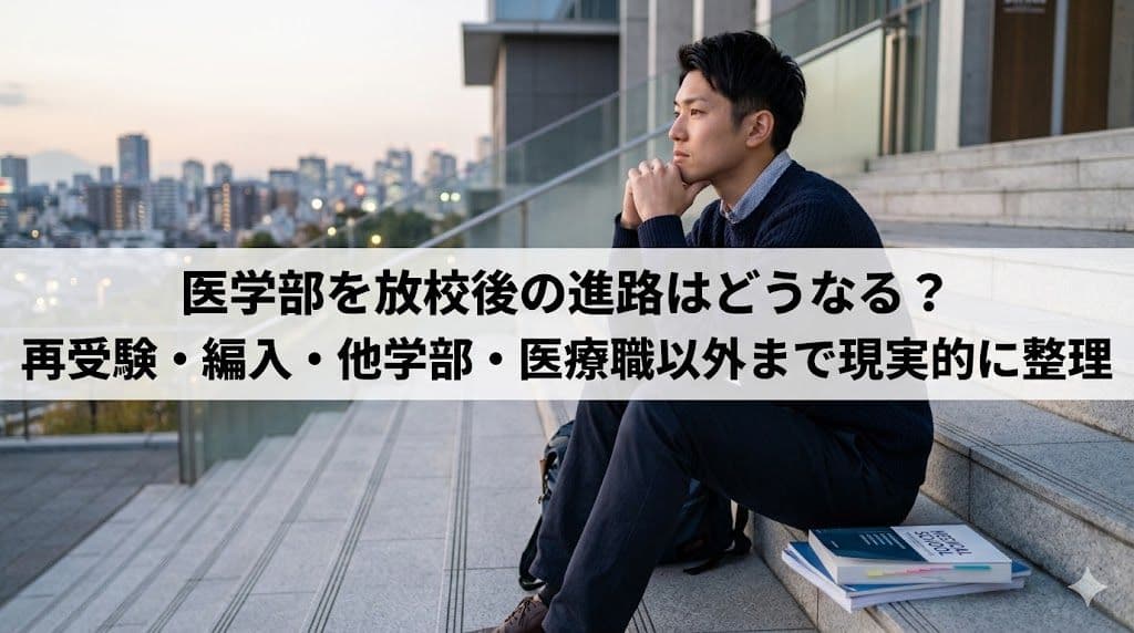 医学部を放校後の進路はどうなる?再受験・編入・他学部・医療職以外まで現実的に整理