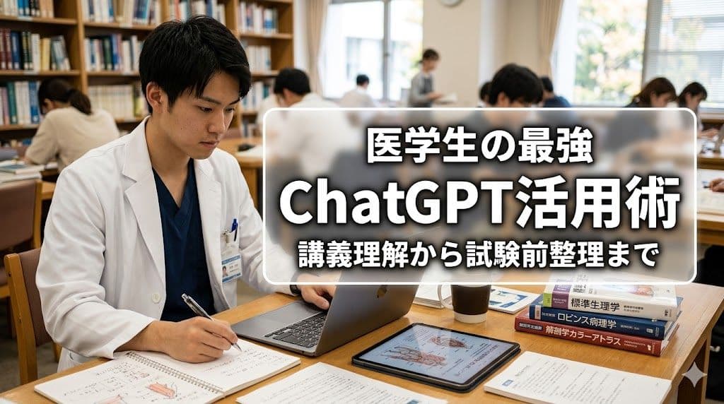 医学生の最強ChatGPT活用術|講義理解から試験前整理まで