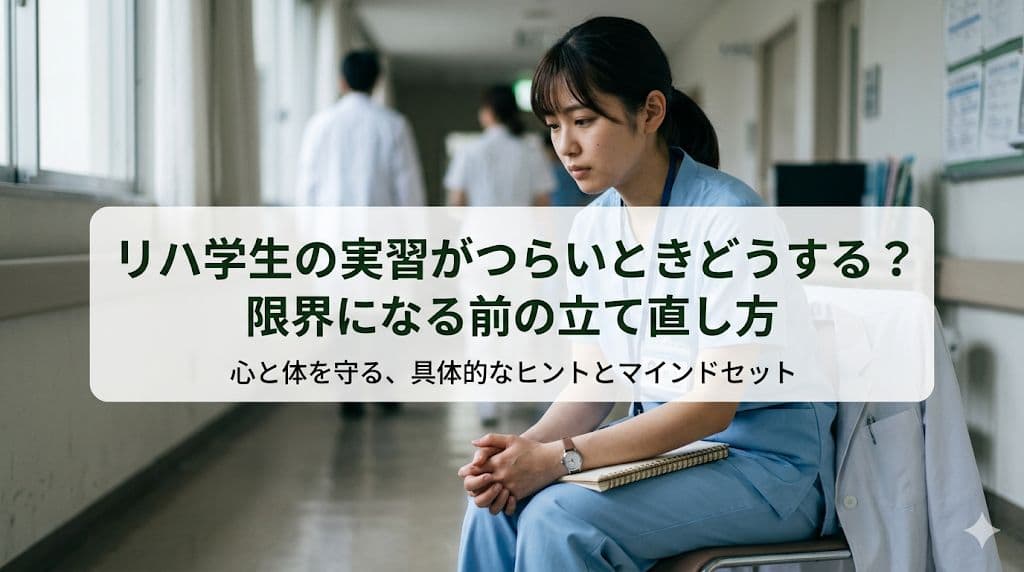 リハ学生の実習がつらいときどうする?限界になる前の立て直し方