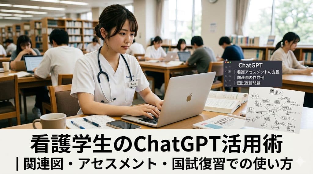 看護学生のChatGPT活用術|関連図・アセスメント・国試復習での使い方