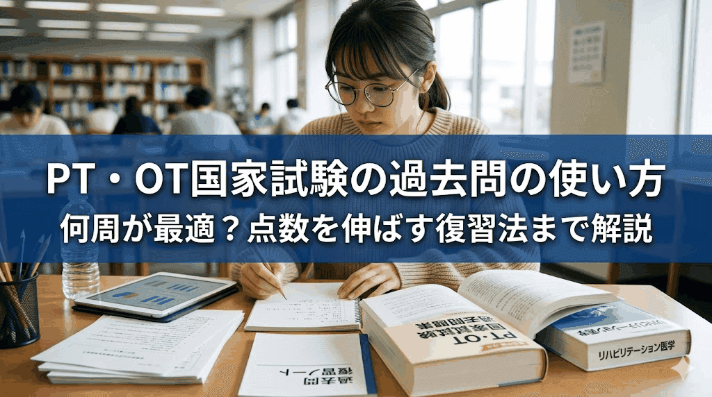 PT・OT国家試験の過去問の使い方|何周が最適?点数を伸ばす復習法まで解説