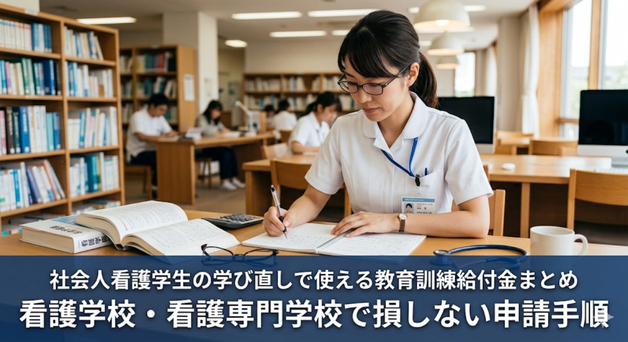 社会人看護学生の学び直しで使える教育訓練給付金まとめ|看護学校・看護専門学校で損しない申請手順