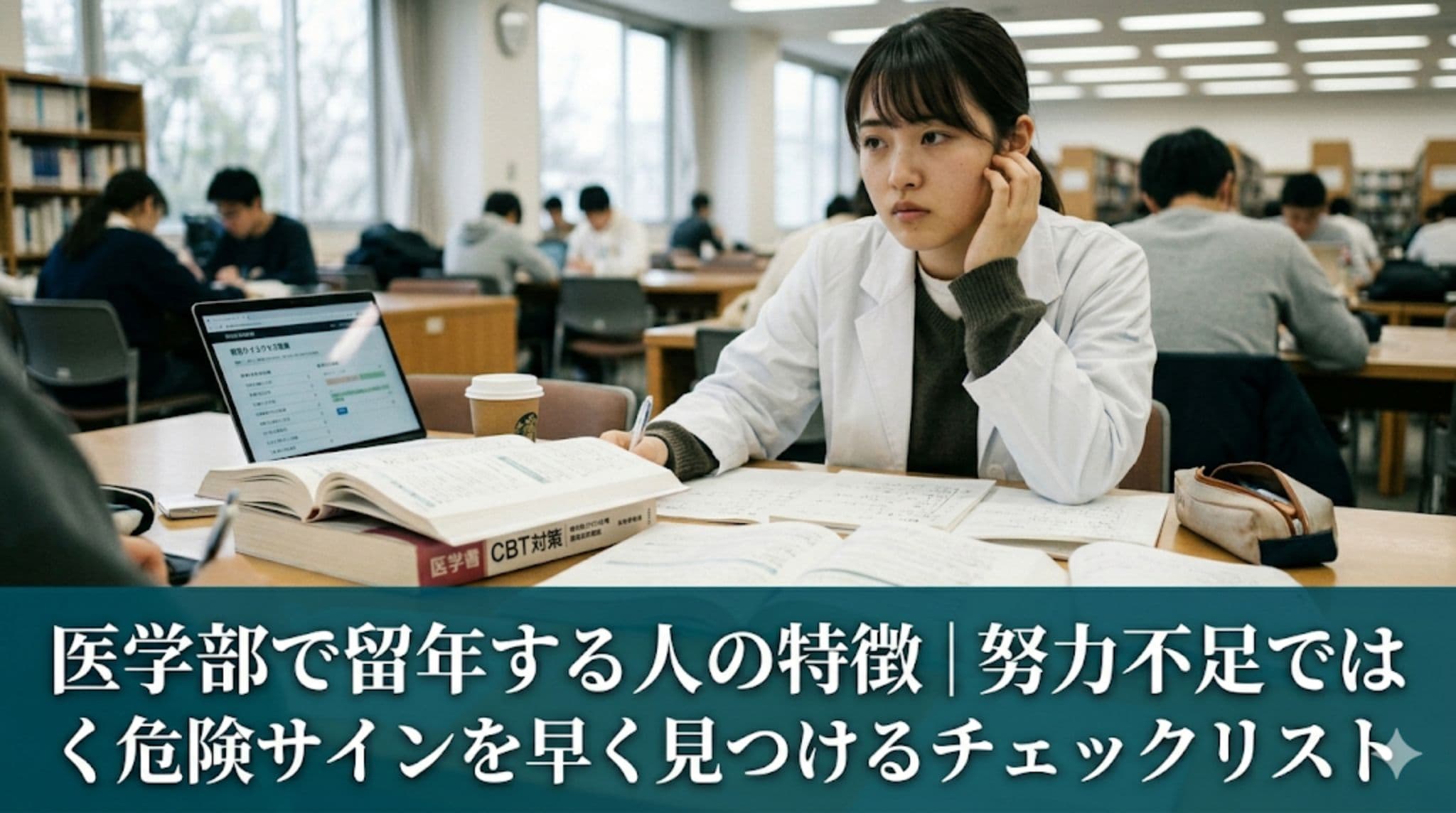 医学部で留年する人の特徴|努力不足ではなく危険サインを早く見つけるチェックリスト