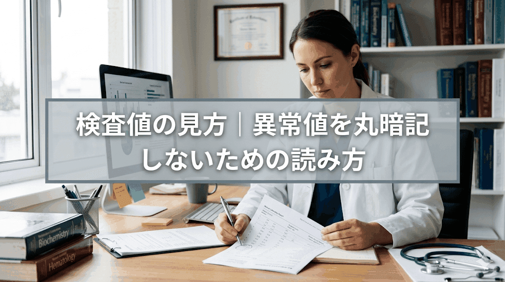 検査値の見方|異常値を丸暗記しないための読み方