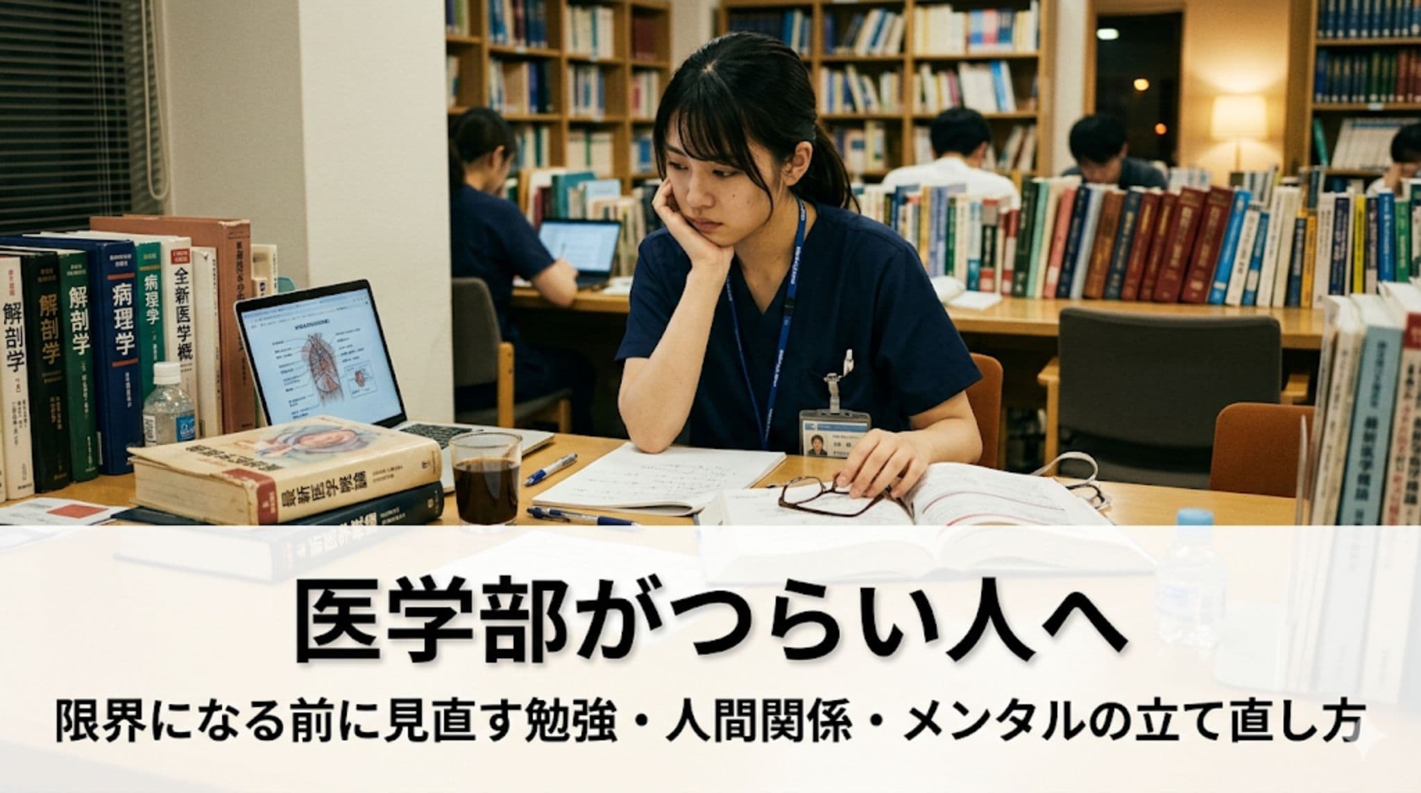医学部がつらい人へ|限界になる前に見直す勉強・人間関係・メンタルの立て直し方